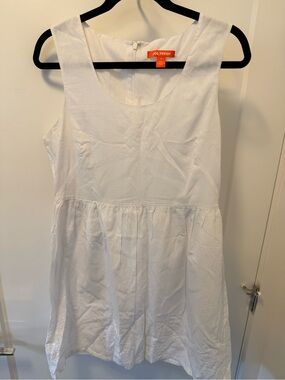 Joe Fresh White Sleeveless Cotton Dress